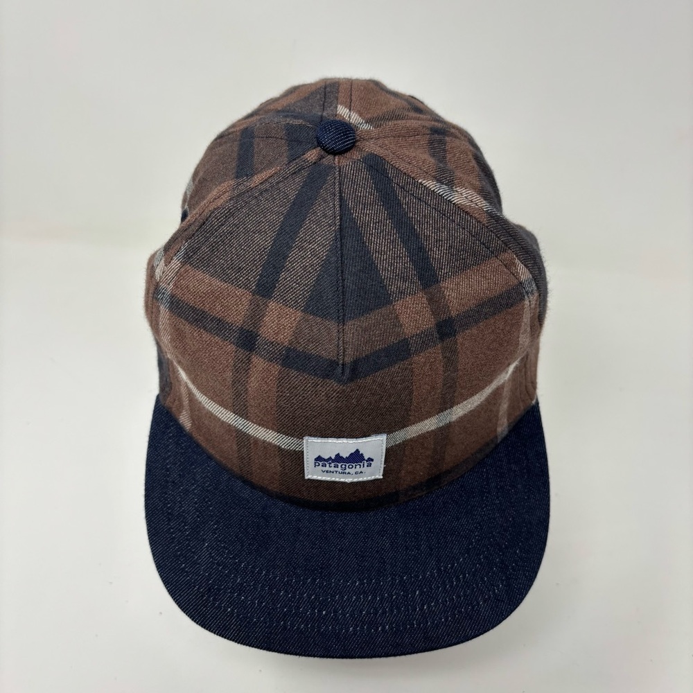 NWT PATAGONIA RANGE CAP HAT BROWN BLUE SNAPBACK OSFA - Picture 3 of 13